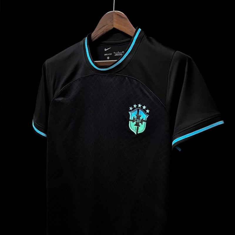 Brazil Special Edition Black Jersey Soccer Football Shirt 2022