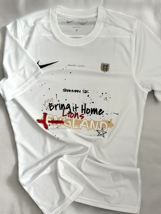 England “Bring it home” jersey white